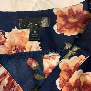 Maternity sheer floral top